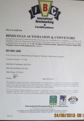 ISO 9001:2008 Certificate